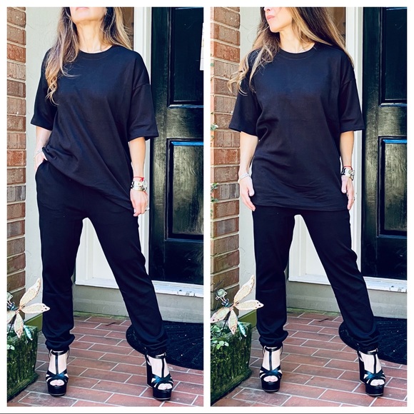 Short Sleeves Lounge Fabulous Jogger set - Picture 8 of 9